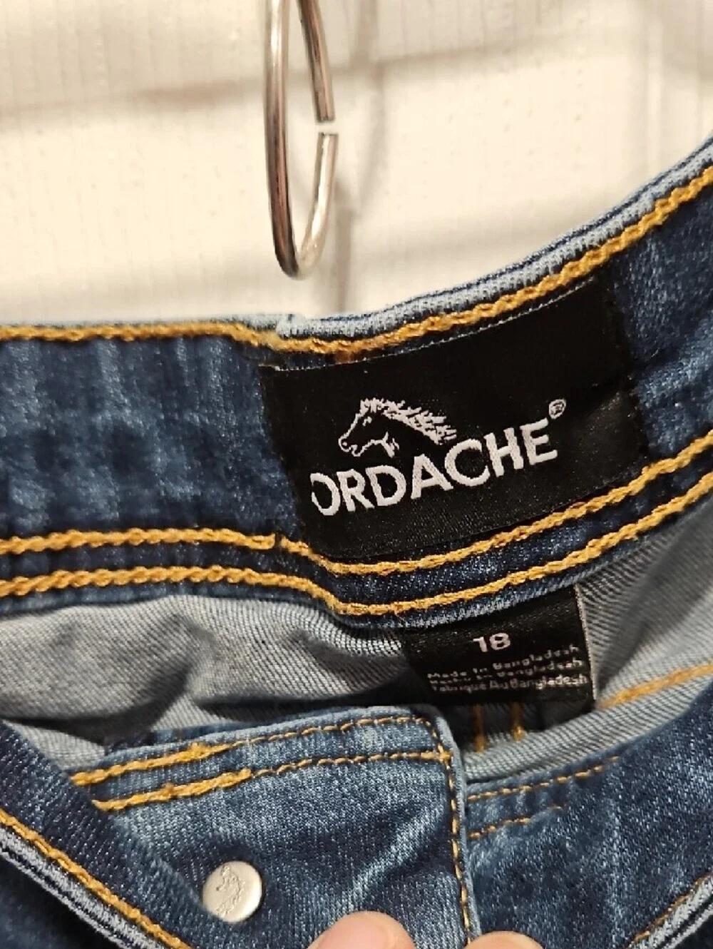 Jordache Dark Blue Boyfriend Jeans with Subtle Distress